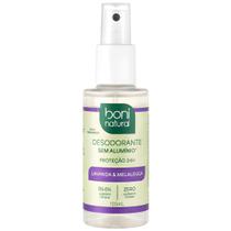 Desodorante Spray Boni Natural Melaleuca Lavanda Sem Aluminio Vegano 24h Sem Parabenos 120ml Desodorante Spray Boni Natural Melaleuca Lavanda Sem Aluminio Vegano 24h Sem Parabenos 120ml