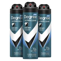 Desodorante Spray Degree Men Preto e Branco, 110 ml, pacote com 3
