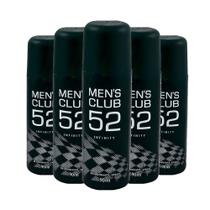 Desodorante Spray Mens Club 52 Infinity Sofisticado Moderno e Marcante 90ml (Kit com 5)