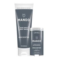 Desodorante Stick + Body Wash Mando Smooth Solid (75 ml/250 ml)