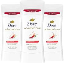 Desodorante Stick Dove Advanced Care de Maçã e Chá Branco 75mL x3