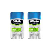 Desodorante Stick Gillette Clear Gel Aloe 45g - Kit C/2un