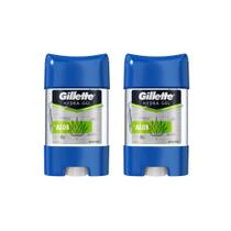 Desodorante Stick Gillette Clear Gel Aloe 82G - Kit C/2Un