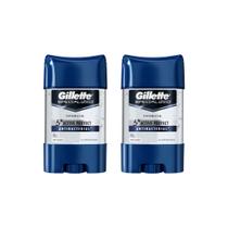 Desodorante Stick Gillette Clear Gel Antibac 82g-Kit C/2un