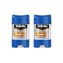 Desodorante Stick Gillette Hydra Gel Vitami E 82G-Kit C/2Un