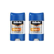 Desodorante Stick Gillette Hydra Gel Vitamina E 82g - Kit C/2un