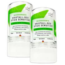 Desodorante Stick Kristall Sensitive 120g Alva - Combo 2 Und