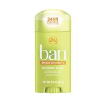 Desodorante Stick Sweet Simplicity Toque Seco Hidratante Unissex 24h Ban 73g Desodorante Stick Sweet Simplicity Toque Seco Hidratante Unissex 24h Ban 73g