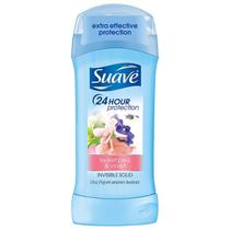 Desodorante Suave Sweet Pea & Violet Invis. Solid 76mL, pacote com 6