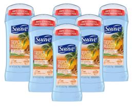 Desodorante Suave Tropic Paradise 24Hr Invis. Sólido 76 mL (x6) Desodorante Suave Tropic Paradise 24Hr Invis. Sólido 76 mL (x6)