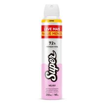 Desodorante Super Proteção Total Feminino Velvet Aerosol Antitranspirante 72h 250ml
