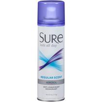 Desodorante Sure Aerosol Regular Scent 177mL (pacote com 3)