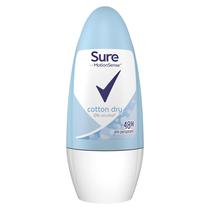 Desodorante Sure Cotton Fresh Roll-on 50ml, pacote com 6 para mulheres