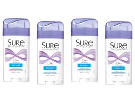 Desodorante Sure Original Solid Antitranspirante 80 ml (pacote com 4)