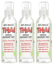 Desodorante tailandês Stone Crystal Mist Spray 240 ml x3 Desodorante tailandês Stone Crystal Mist Spray 240 ml x3