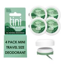 Desodorante TINI Naturals Travel Size, sem alumínio, 12 ml (pacote com 4)