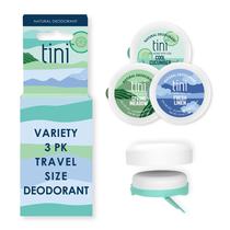 Desodorante TINI Tini Naturals Mini Travel 12 ml, pacote com 3