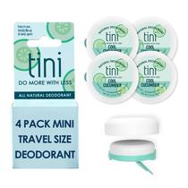 Desodorante TINI Tini Naturals Mini Travel Size 12 ml (pacote com 4)