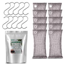 Desodorizador de Ambiente HANYAN Saco de Carvão Ativado de Casca de Coco 10x100g Desodorizador de Ambiente HANYAN Saco de Carvão Ativado de Casca de Coco 10x100g