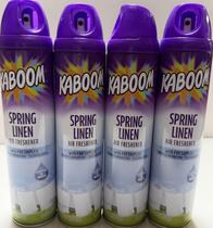 Desodorizador de Ambiente Kaboom Spring Linen 283 ml Pack com 4