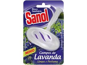 Desodorizador Sanitário Bloco Sanol - Campos de Lavanda 35g Desodorizador Sanitário Bloco Sanol - Campos de Lavanda 35g