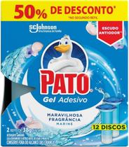 Desodorizador Sanitario Pato Gel Adesivo Marine Refil 6