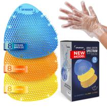 Desodorizante de mictório para tela, pacote com 24 unidades, Spargos Fresh 3D Wave Desodorizante de mictório para tela, pacote com 24 unidades, Spargos Fresh 3D Wave