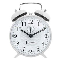 Despertador A Corda Vintage Retro Antigo 2206-021 Branco - Herweg