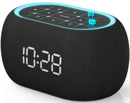 Despertador: Alto-falante Bluetooth ANJANK, rádio FM, 7 cores