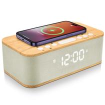 Despertador, alto-falante Bluetooth, carregamento sem fio, DOQUO Despertador, alto-falante Bluetooth, carregamento sem fio, DOQUO