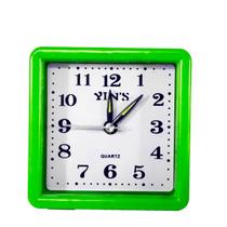 Despertador Analógico Quadrado de Plástico Color - Tudo em Caixa