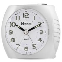 Despertador Analógico Quartzo Herweg 2586 021 Branco Despertador Analógico Quartzo Herweg 2586 021 Branco