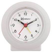Despertador Analógico Quartzo Herweg 2611 021 Branco