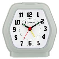 Despertador Analógico Quartzo Herweg 2635 072 Verde Claro