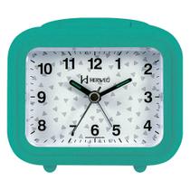 Despertador Analógico Quartzo Herweg 2648 283 Menta Despertador Analógico Quartzo Herweg 2648 283 Menta