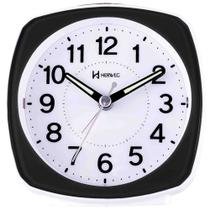 Despertador Analógico Quartzo Herweg 2711 034 Preto