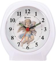 Despertador Anjo Quartz Branco 2640