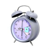 Despertador BT21 Metal Twin Bell, sem tique-taque, analógico Despertador BT21 Metal Twin Bell, sem tique-taque, analógico
