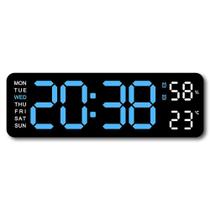 Despertador calendário 12/24h semana digital led mesas relógio para quartos Despertador calendário 12/24h semana digital led mesas relógio para quartos