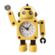 Despertador Creative Robot Silent Metal para quarto de crianças