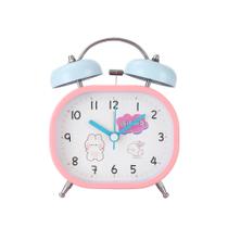 Despertador Cute Cartoon Animal Twin Bells Pink Bunny