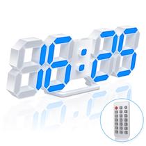 Despertador de mesa com luz noturna LED 3D de 9,7 cm com controle remoto Despertador de mesa com luz noturna LED 3D de 9,7 cm com controle remoto