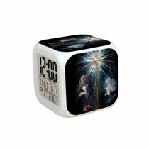 Despertador Deaths Notes Square LED digital com luz de fundo Despertador Deaths Notes Square LED digital com luz de fundo