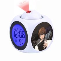 Despertador Deaths Notes Square LED digital com luz de fundo Despertador Deaths Notes Square LED digital com luz de fundo