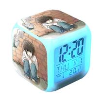 Despertador Deaths Notes Square LED digital com luz de fundo