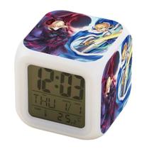 Despertador Destiny Crowns Square LED digital com despertador