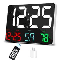 Despertador digital Amgico com soneca, temperatura e calendário Despertador digital Amgico com soneca, temperatura e calendário