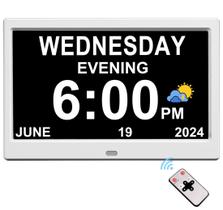 Despertador Digital CAZOKASI com Display de 10,1 Polegadas - Ideal para Deficientes Visuais