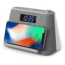 Despertador digital com carregamento QI e alto-falante - i-box