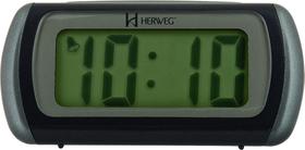 Despertador Digital Preto Herweg 2916